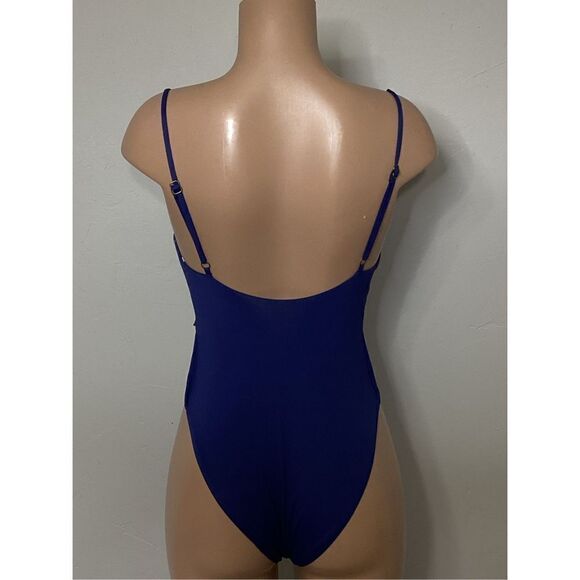 New. Isabell Rose navy tie front swimsuit. Retails $148 - Picture 4 of 7